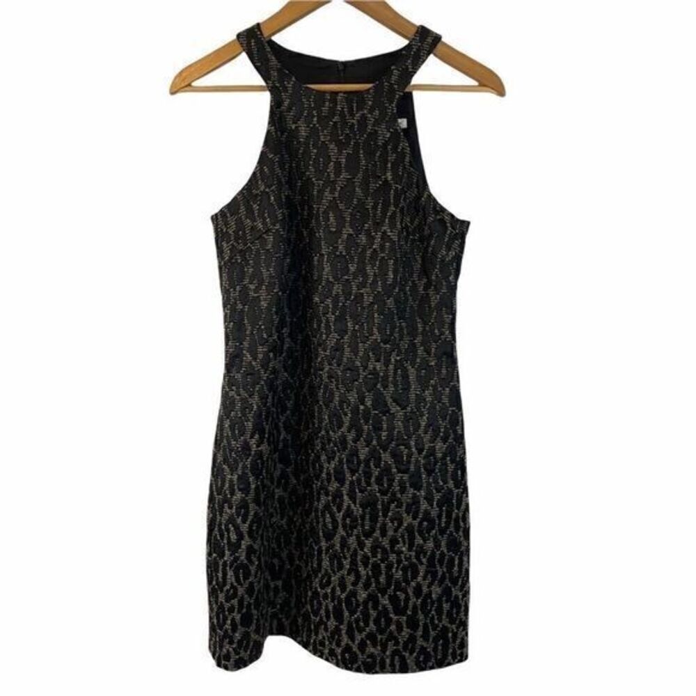 Trina Turk Black Textured Sleeveless Dress